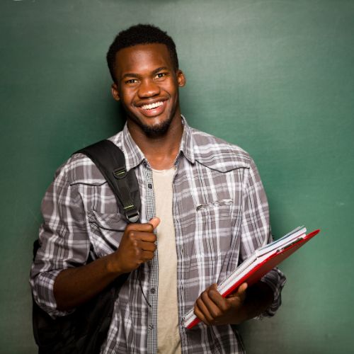 black male student